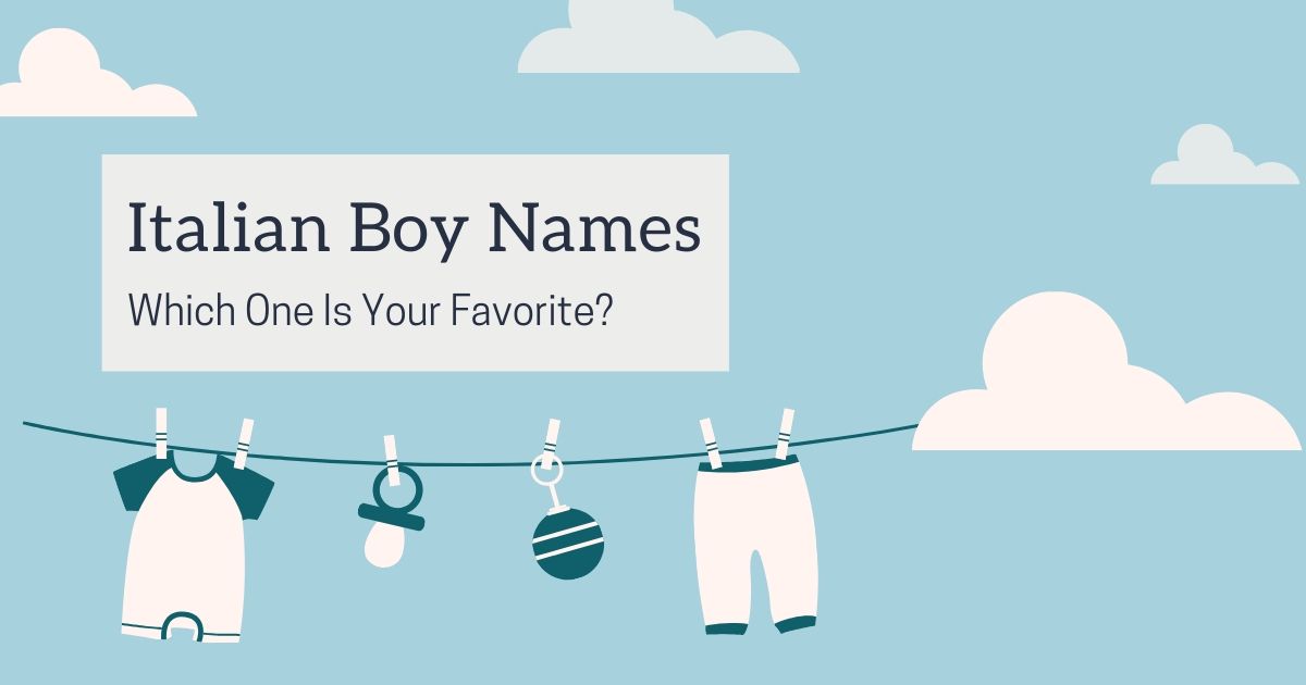 Italian Boy Names - The Proud Italian