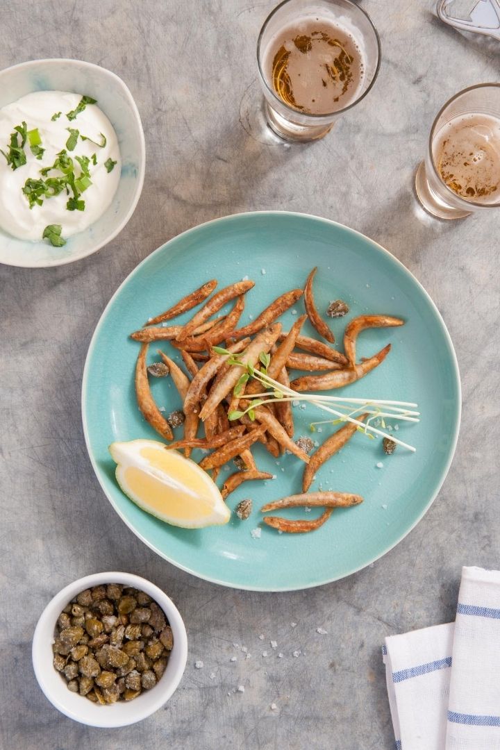 Whitebait with Dill Mayonnaise, Italian appetizer recipes - The Proud Italian
