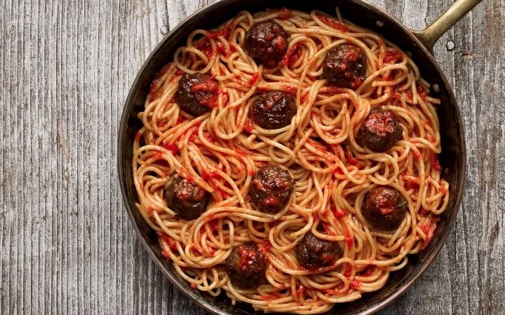 Italian American meat ball spaghetti, Italian heritage month - The Proud Italian