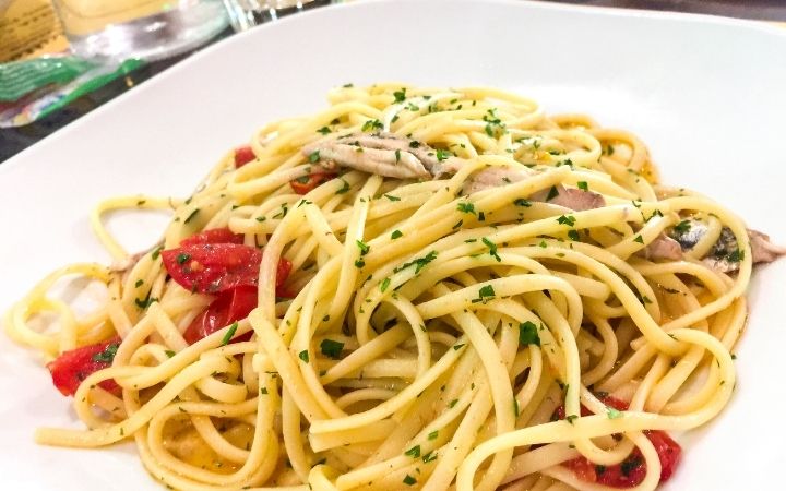 Pasta e alici dish - The Proud Italian