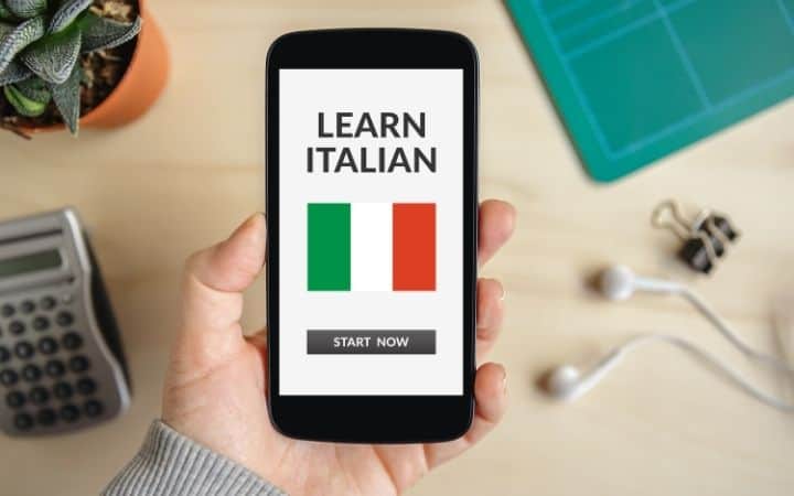 Learn Italian app on mobile - The Proud Italian