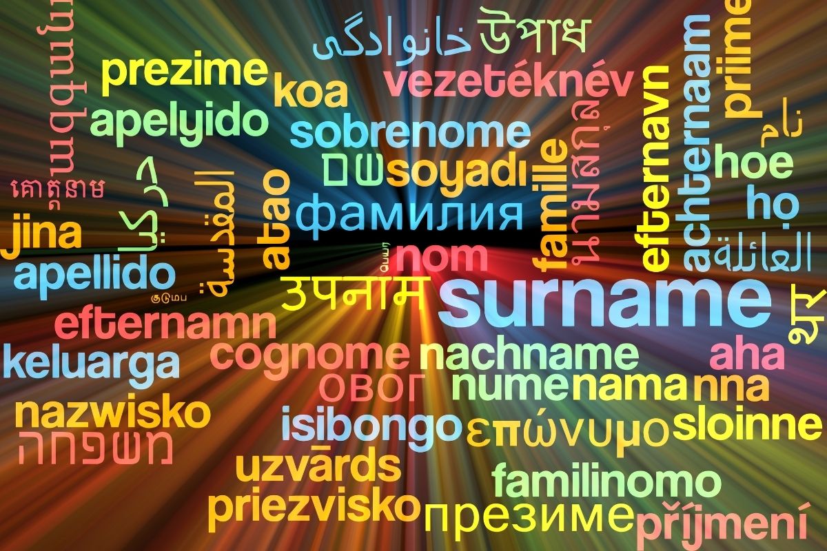 Surname multilanguage
