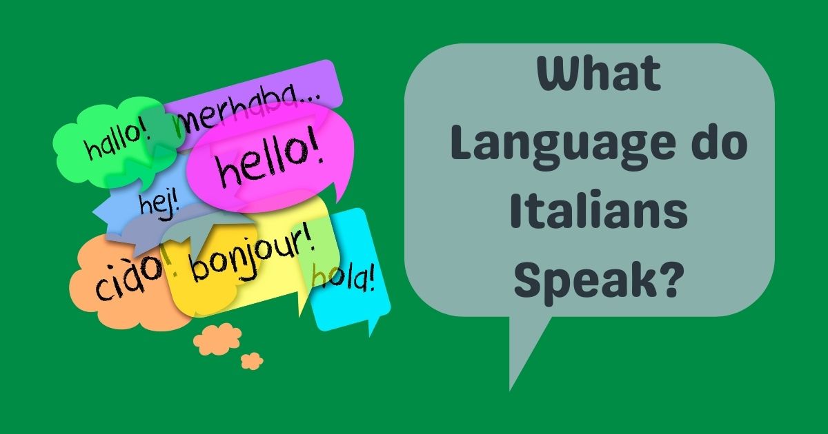 what language do italians speak
