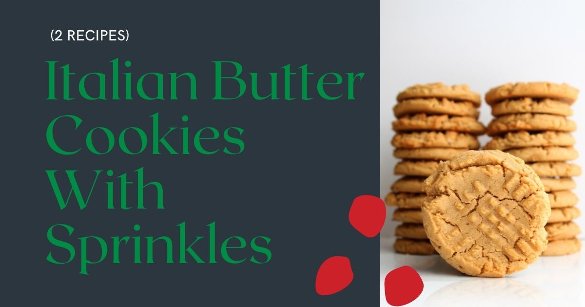 italian butter cookies with sprinkles
