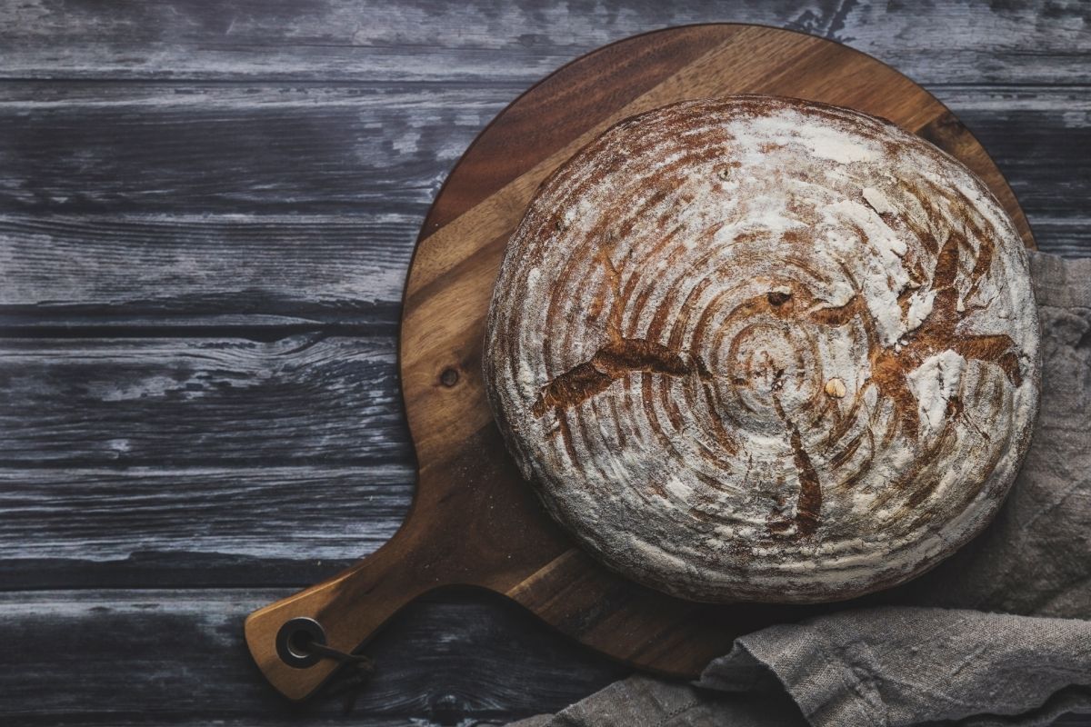 Homemade organic sourdough bread