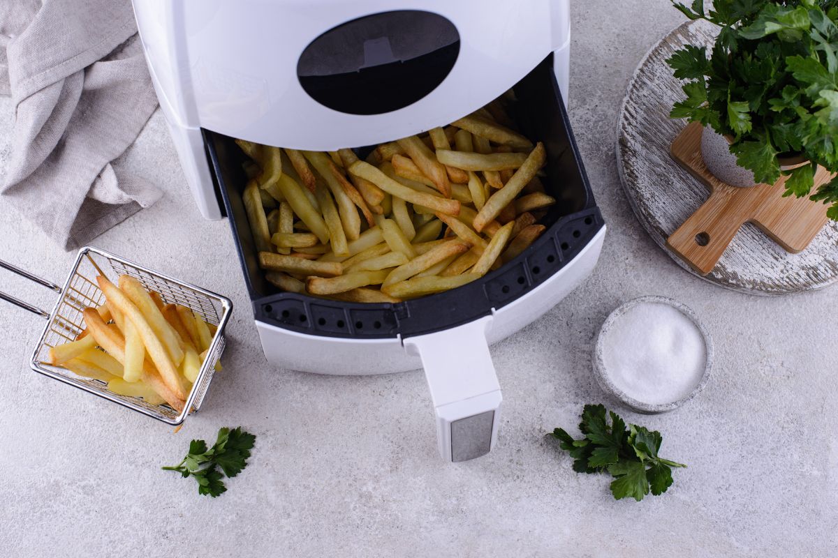 french fries cooked in air fryer