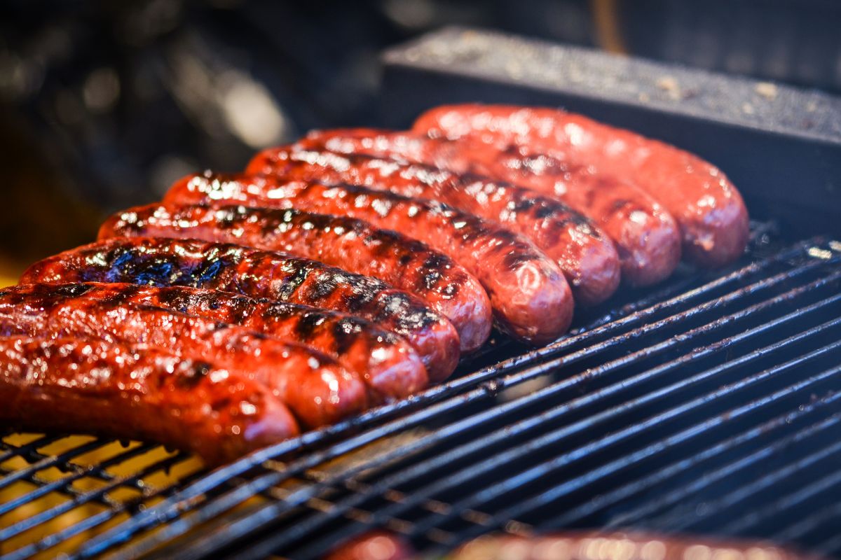 Grilled sausages