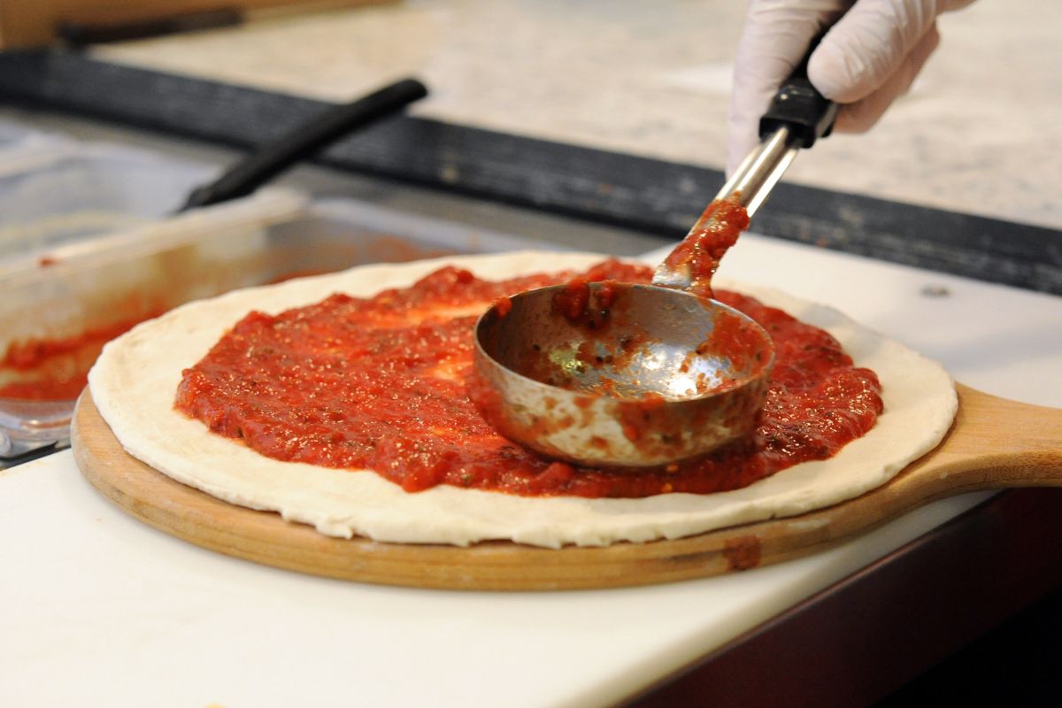 Marinara Sauce on Pizza