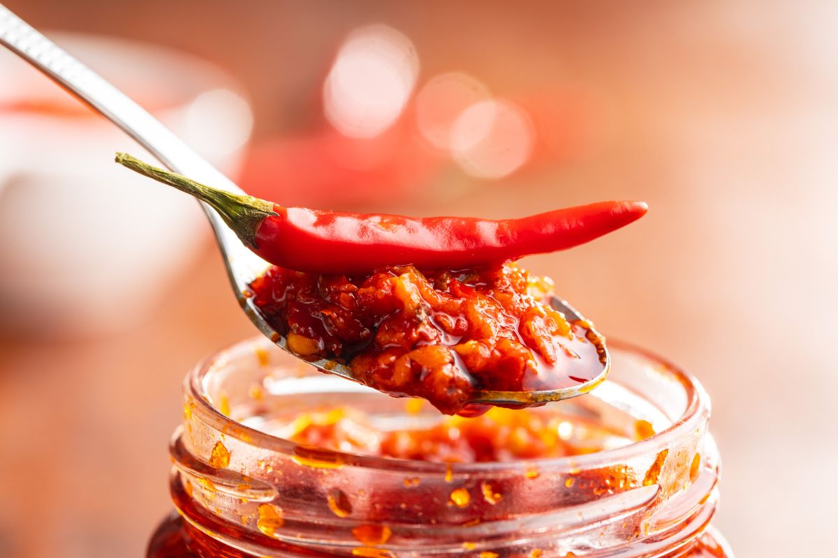 Red hot chili pepper paste