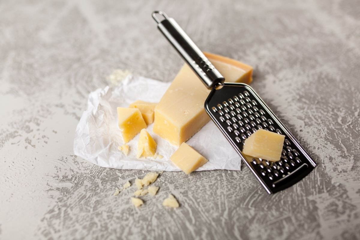 Cheese and cheese grater